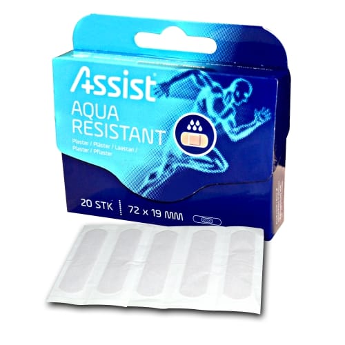 20 PLASTER STRIPS, VANNFAST -I BOKS