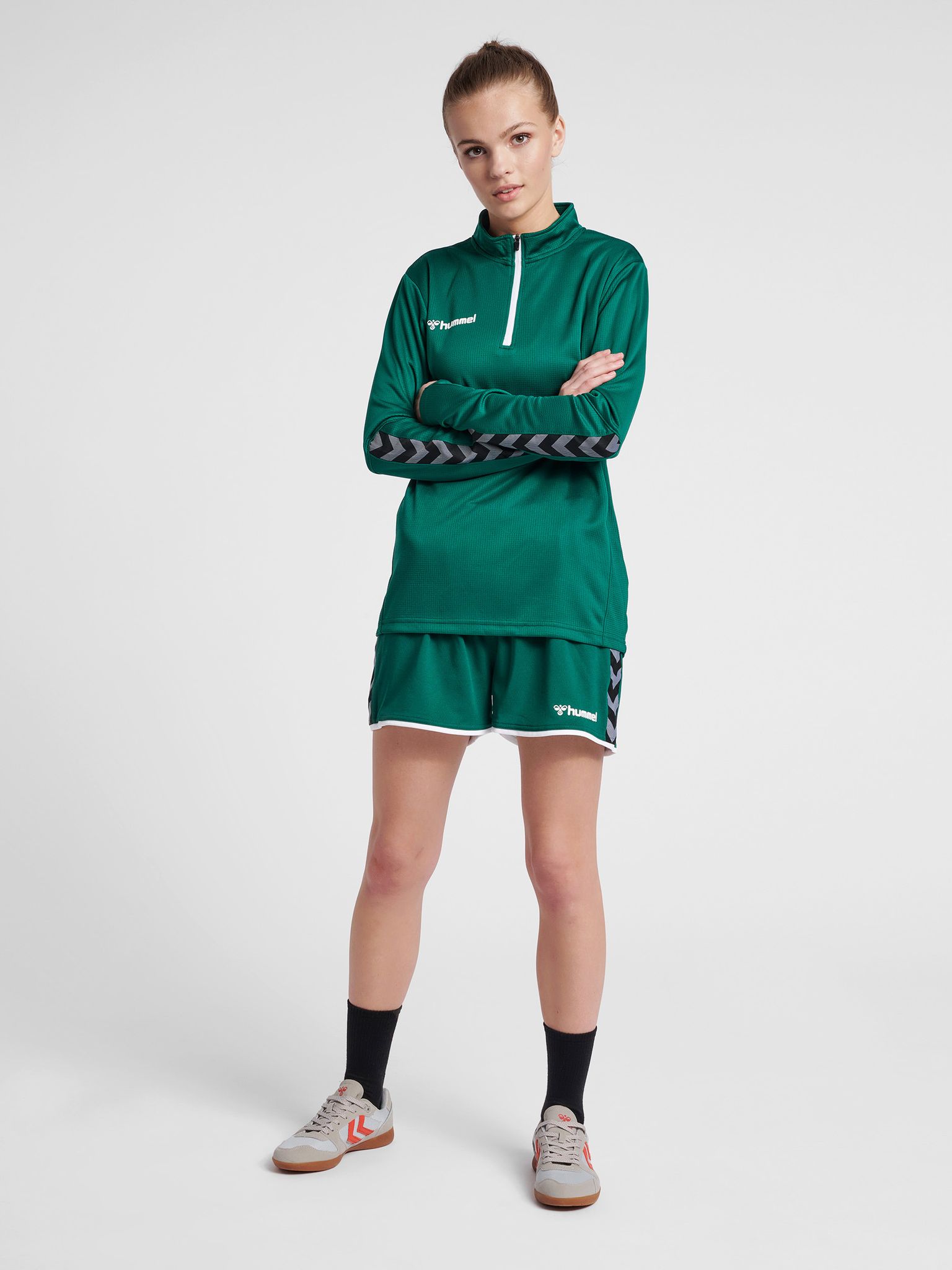 hmlAUTHENTIC HALF ZIP SWEATSHIRT WOMAN