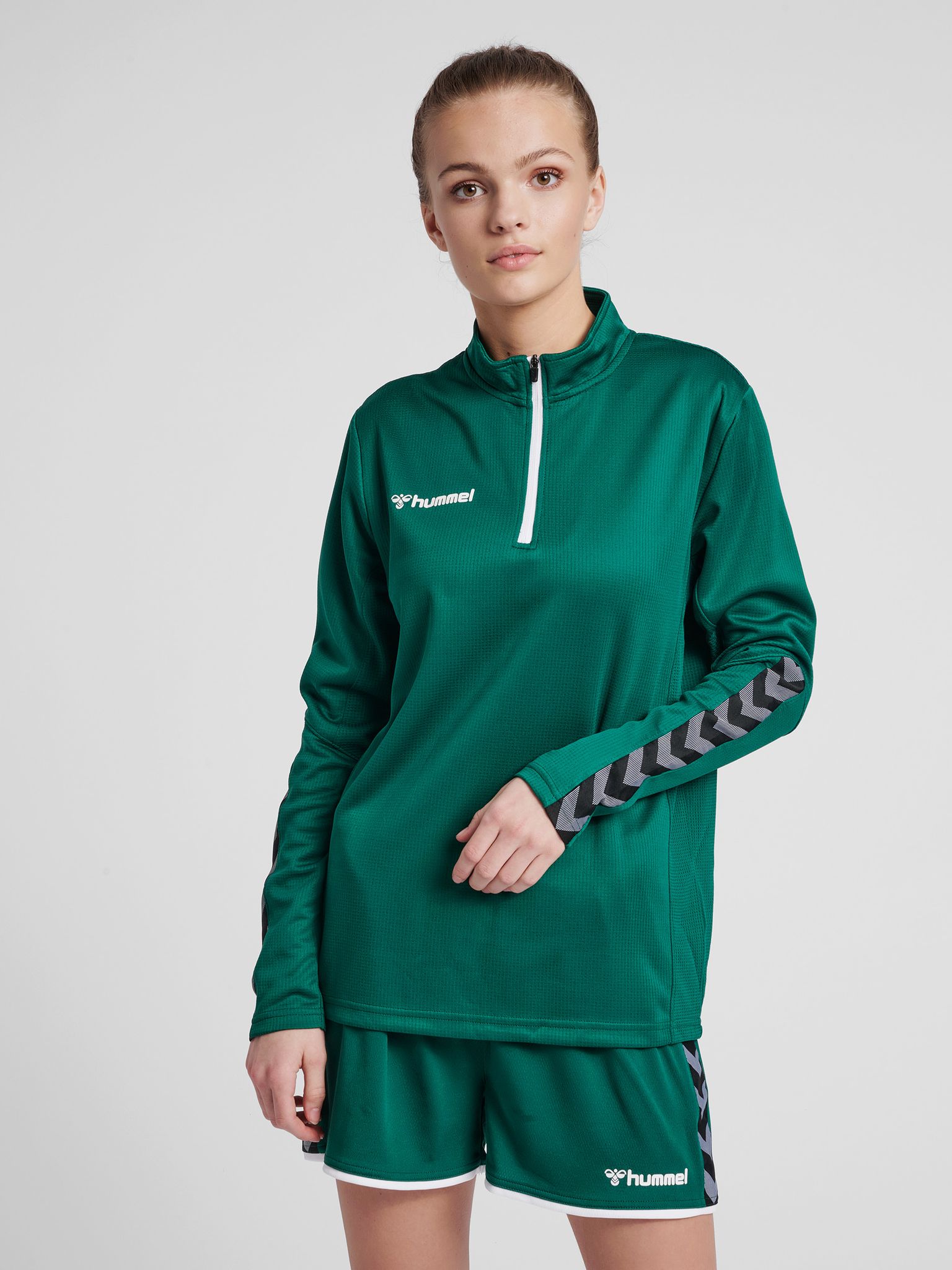 hmlAUTHENTIC HALF ZIP SWEATSHIRT WOMAN